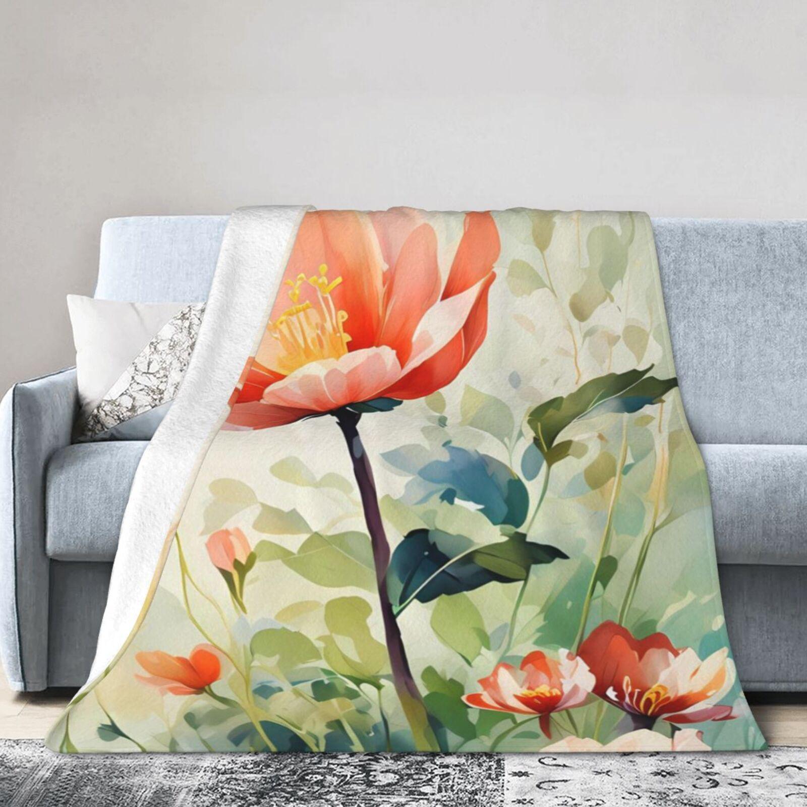 

Чернильный стиль FlowerBlanket Мягкие фланелевые одеяла 40 x30