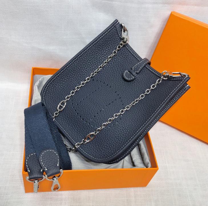 First Layer Cowhide Evelyn Bag Genuine Leather Women's Bag Lychee Patterned Bucket Bag Mini Casual Shoulder Crossbody Bag