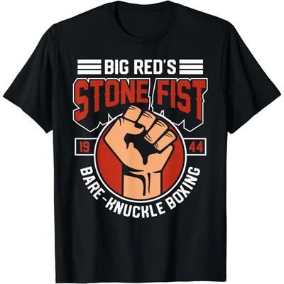 Bare-Knuckle Boxing Club Fighter Training Gym Stone Fist T-Shirt Fight Club T Shirt Men Clothing Tops Graphic T Shirts Camisetas
