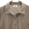 Lacoste Laget i Japan Kortarmet Poloskjorte 38 Askebrun Fawn Dame Brukt