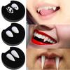 2 pezzi 13/15/17/19mm Halloween finti denti da vampiro zanne protesi Prop decorazioni per feste