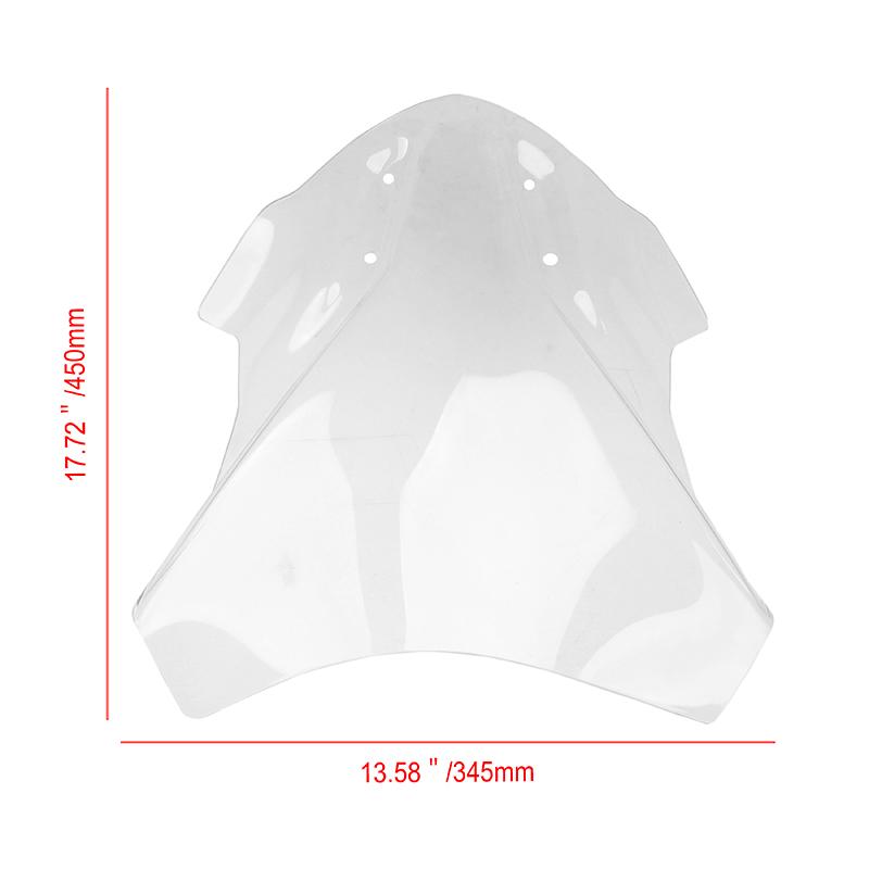 Motorcycle Windshield Double Bubble Windscreen Deflector for BMW G310GS MT09 Z900 ABS Plastic Sport Touring Flyscreen