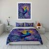 Colorful peacock with feathers. Bedding sets Duvet cover sets Duvet covers Pillowcases(1 * Duvet Cover 2 * Pillowcases, without duvet insert)