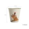 45ML Ceramic Mini Espresso Cups Cartoon Cute Cat Espresso Mugs Porcelain Coffee Mugs Demitasse Cups Tea Cups Handmade