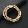 Gold Elastic Snake Bone Wide Bracelet Women'S Light Luxury Niche Exaggerated Silver Metal Stacked Bracelet Bracelet Bracelet