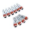 30 Peças Plugue de Ar Industrial 1/4 de Polegada Rosca Macho NPT Conexão Rápida Plugue Pneumático Conexão para Mangueira de Ar para Acoplador Tipo I M D