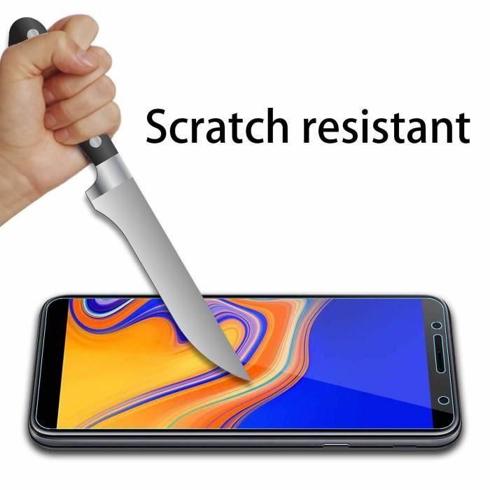 Verre Trempé Samsung Galaxy J4 Plus 2018,[3 Pack] 9H Dureté Film Protection en Verre trempé écran Protecteur vitre pour Samsung Gala