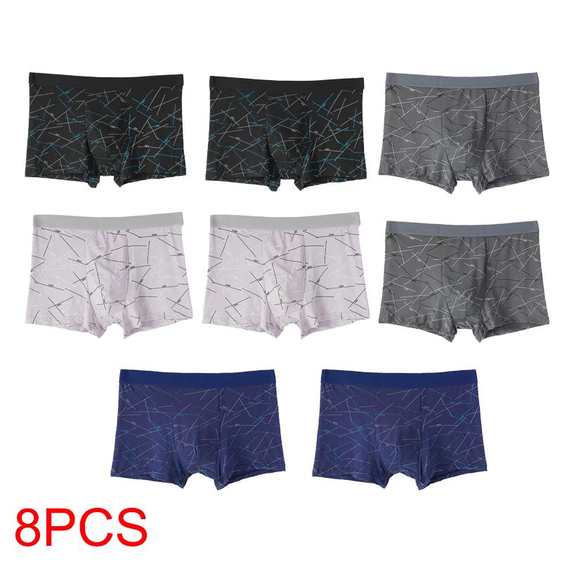 

1/2/4/8 шт. Мужские боксеры Хлопковое нижнее белье Большие размеры Трусы Дышащие Сексуальные трусики Сетчатое белье 4XL