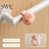 Universal Door Stopper 1/3Pcs Mushroom Handle Bumper Ring Silicone Wall Protector Anti-collision Knob Lever Buffer