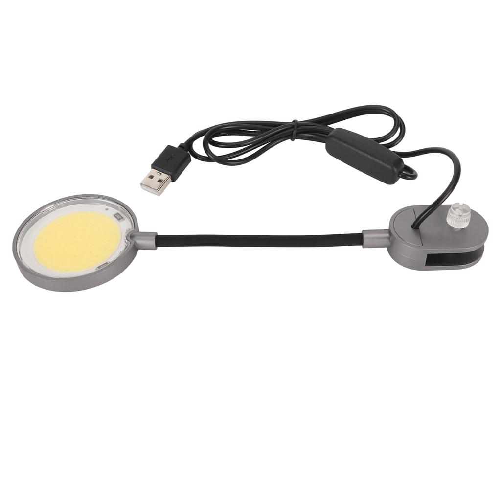 Aquarium Klemmleuchte Wasserdicht USB 360 Grad Schwanenhals COB Aquarium Klemmlampe für Süßwasser
