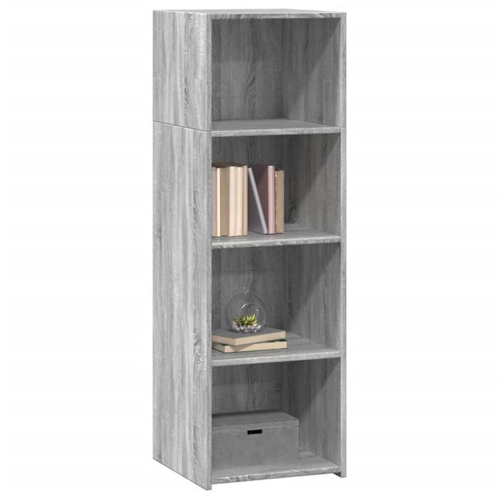 VidaXL Buffet haut sonoma gris 40x41x124 cm bois d'ingénierie 846388