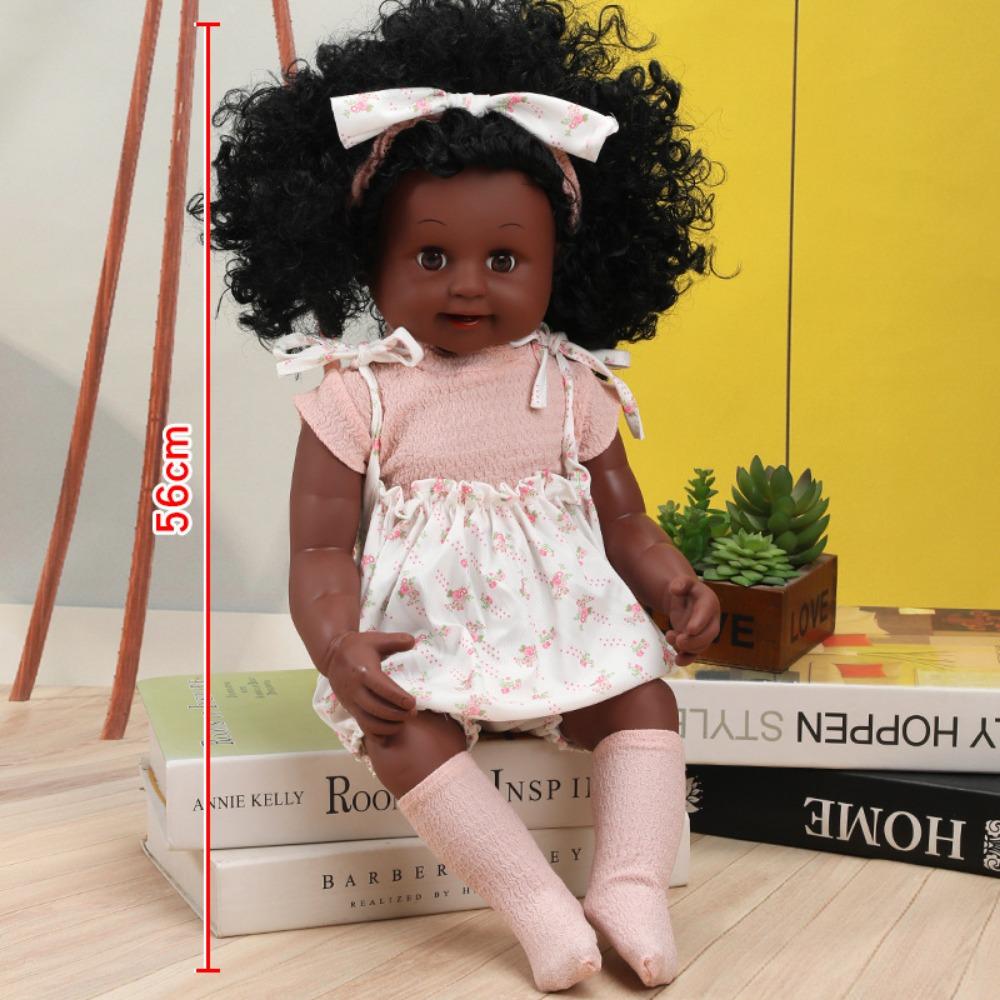 56Cm Reborn Simulation Barbie Gift Doll Baby Soft Gel Girl Toy Set Children's Doll