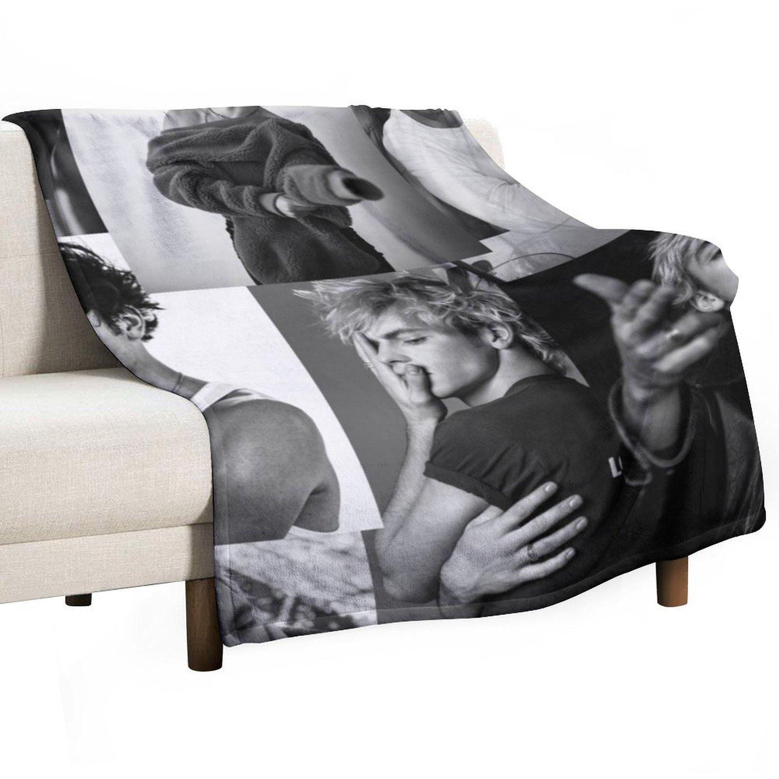 Плед-коллаж с Россом Линчем Фланелевый Самый мягкий Свободный Мягкий Большие пледы 30x40in