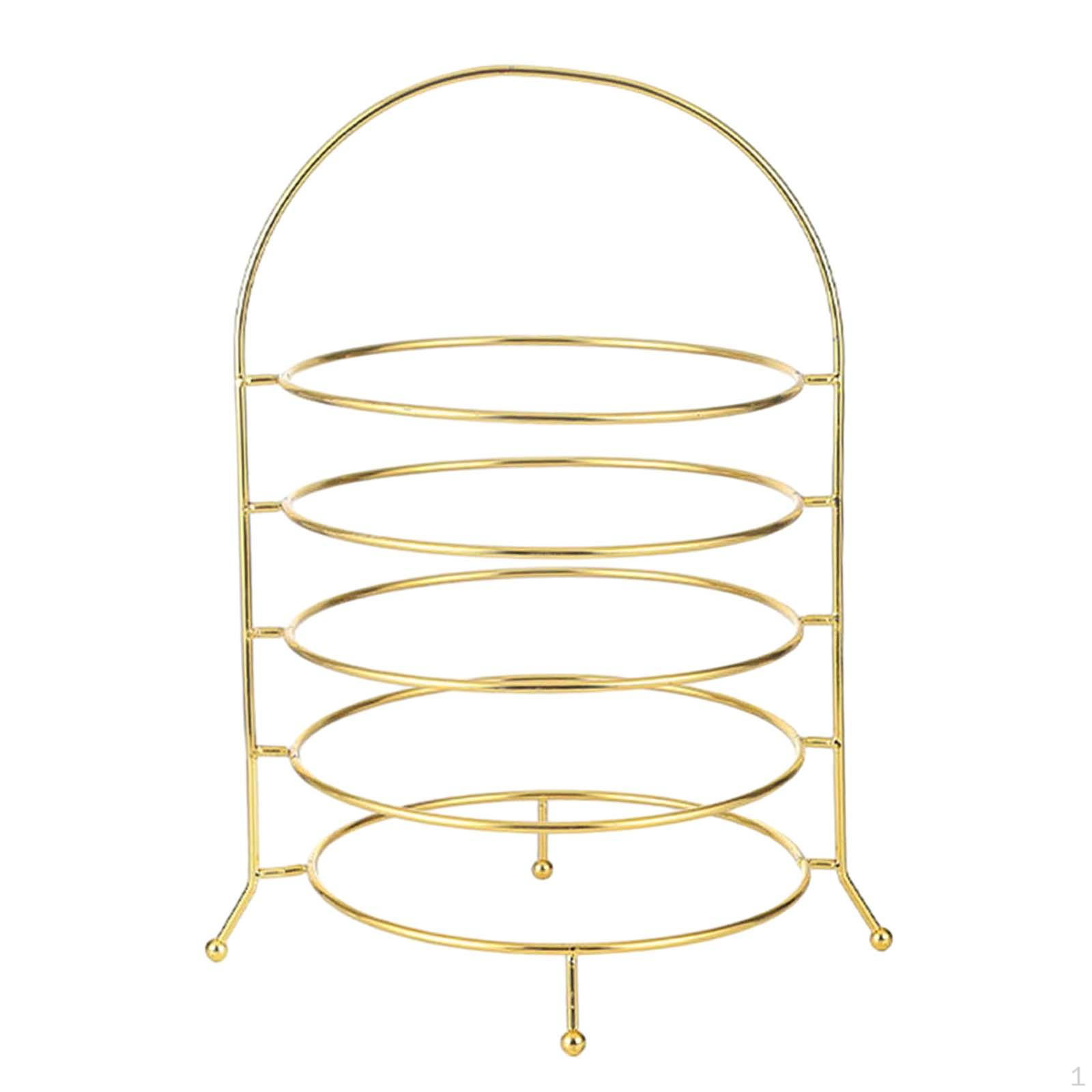 

Подставка для кексов, подставка для торта, место для хранения десертов, витрина для фруктов, сладости для мероприятий 5 layer Gold