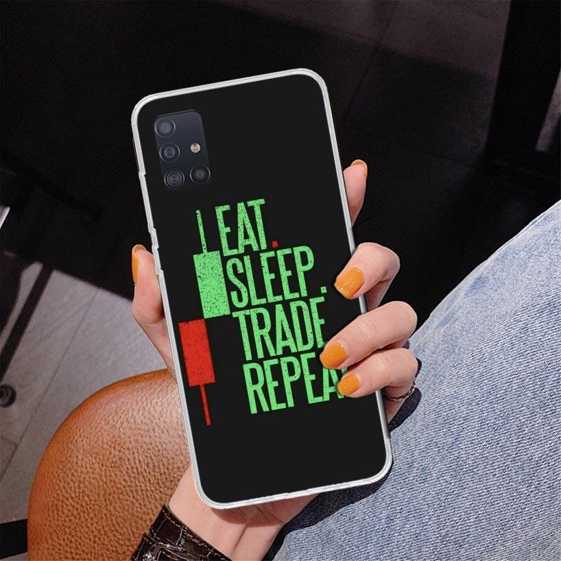 Trade Investment Forex Stock Market Phone Case For Samsung Galaxy A52 A32 A22 A12 A51 A31 A50S A30S A20S A10S Note 20 Ultra 10 P