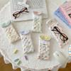 Soft and Cute Stitched Lace Glasses Storage Bag,Cute Teddy Bear Portable Glasses Bag,Pressure Resistant Sunglasses Storage Bag