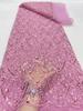 1yard Soft Mesh Fabric Beads and Sequins Embroidery Telas Wedding Dress,evening Dress Designer S Fabric for Clothing