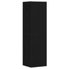 TV Cabinet Set 4 pcs Black Oak Effect 130.5 x 30 x 140 cm