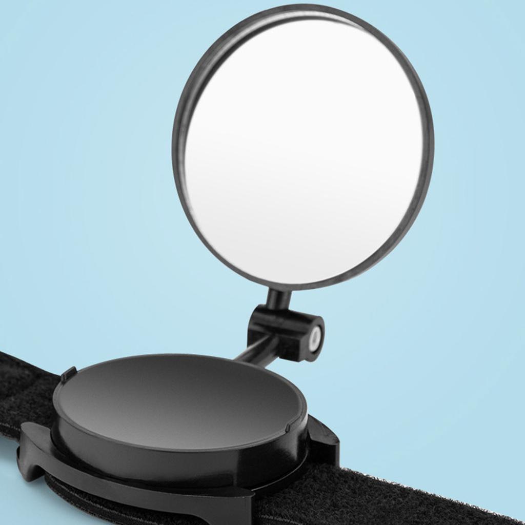 360 Degree Adjustable Bike Rearview Mirror Wrist Band Rear View Mirror Arm Wear Collapsible Handlebar Safety Bike Mirror