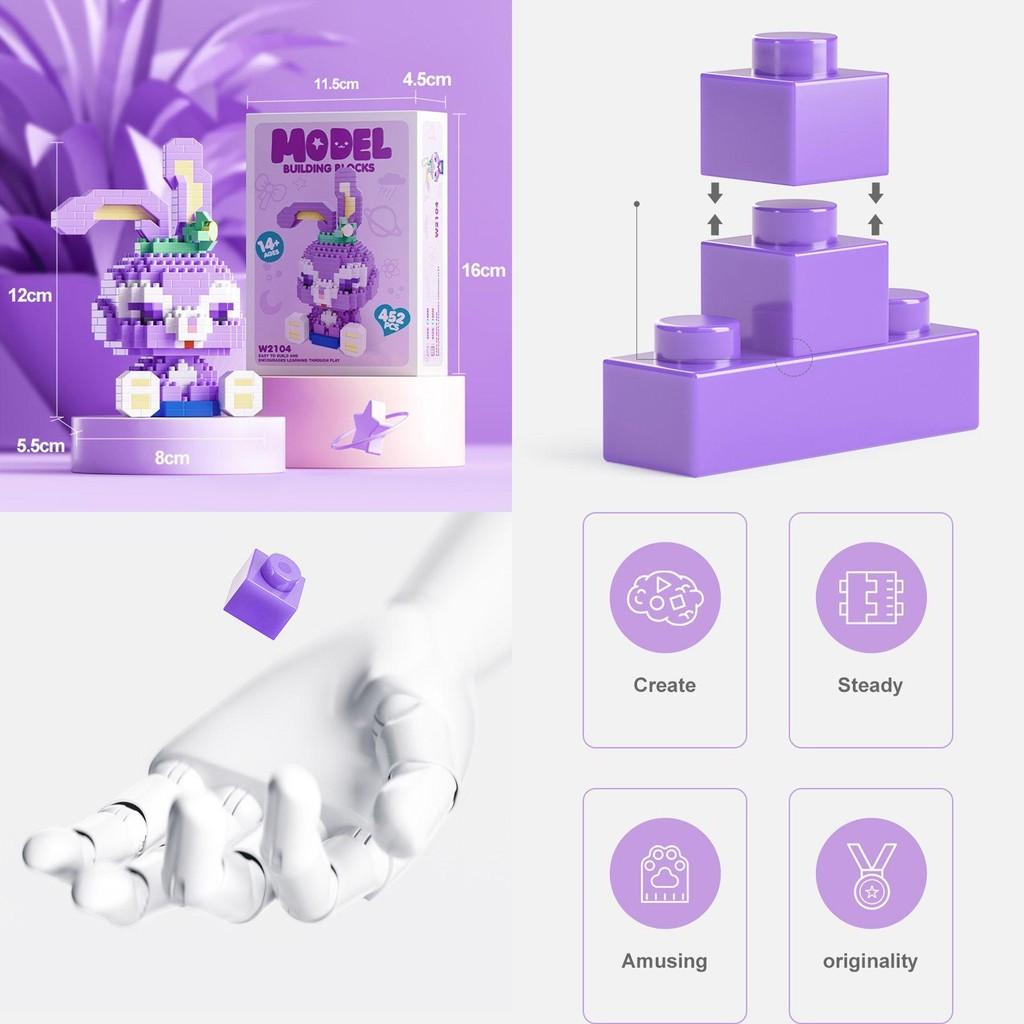 Exquisite Disney Cartoon Doll Model Micro Building Blocks Set For Kids