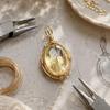 5A Qualität Ei-Oval Polierter Edelstein Natürliches Material Rutilquarz Kristall Loser Edelstein Stein Für Handgemachten Schmuck 1 Stück