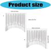 White Lace Fringed Valance Semi Sheer Half Curtain with Hole Easy Hanging for Room Partition Light Filtering Decors