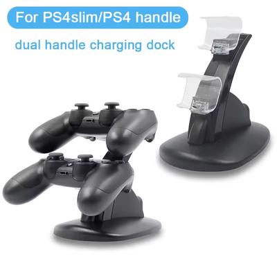 Ladebaseholder for Sony Playstation PS4-kontroller Play Station PS 4 Pro Slim Dualshock 4 Laderstøtte Kontroll Gamepad