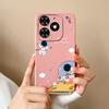 Case For Tecno Spark Go 2024 Cute Pilot Soft Liquid Silicone Upgrade Lens Protection Back Cover For Tecno SparkGo Coque Bumper