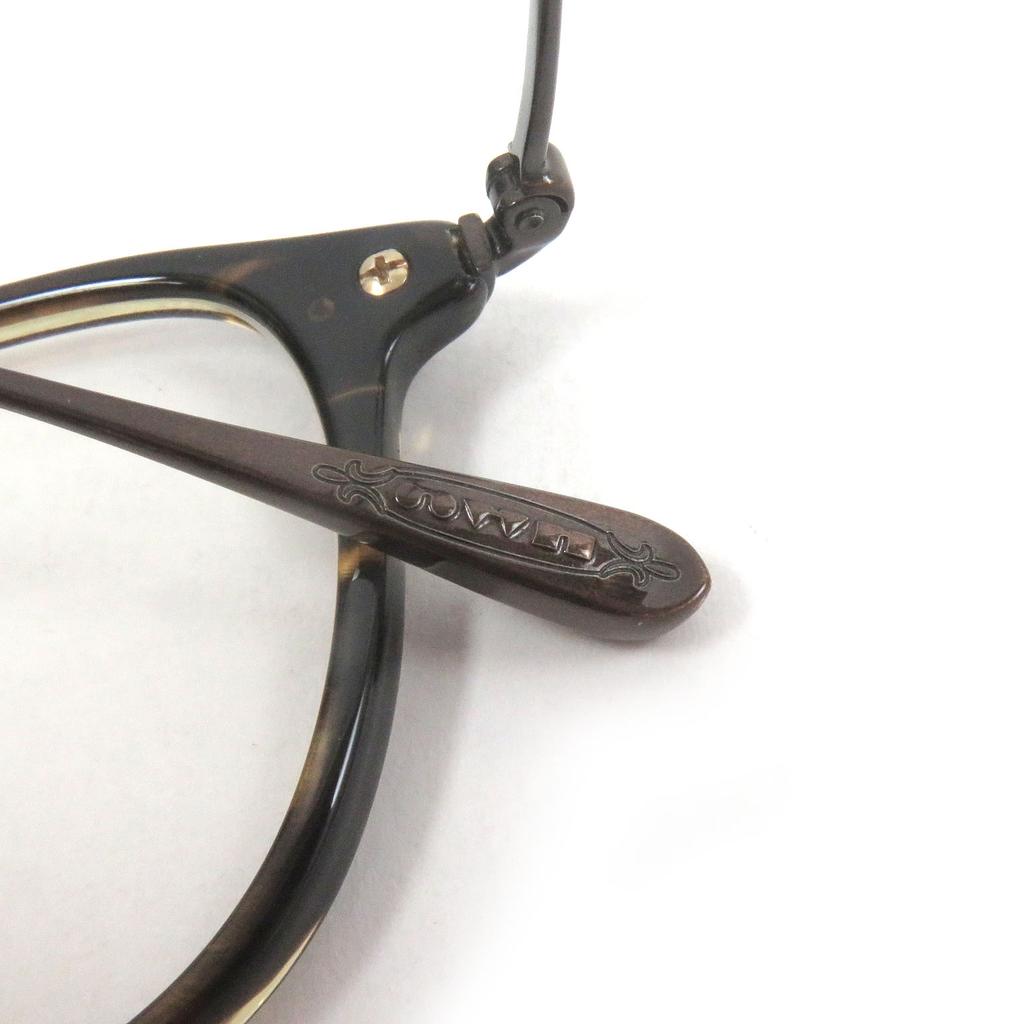 Excellent OLIVER PEOPLES Glasses Stiles Marble Pattern Dark brown mens OV5371D Used