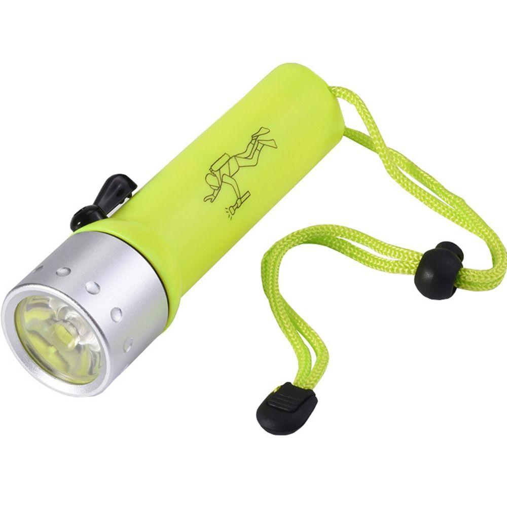 Hole Diving LED Magnetic Flashlight Waterproof Underwater Flashlight Diving Lamp  Home Outdoor