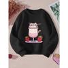 European Sizes Kid's Crew Neck Sweatshirt Casual Fashion Printed Top
