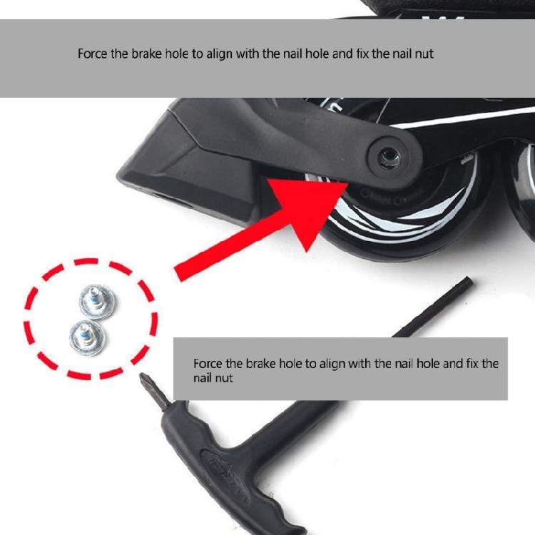 1Pc Inline Skate Brakes Block Stopper Replacement Universals Roller Skate Brakes Pads Skating Safety Brake Enduring