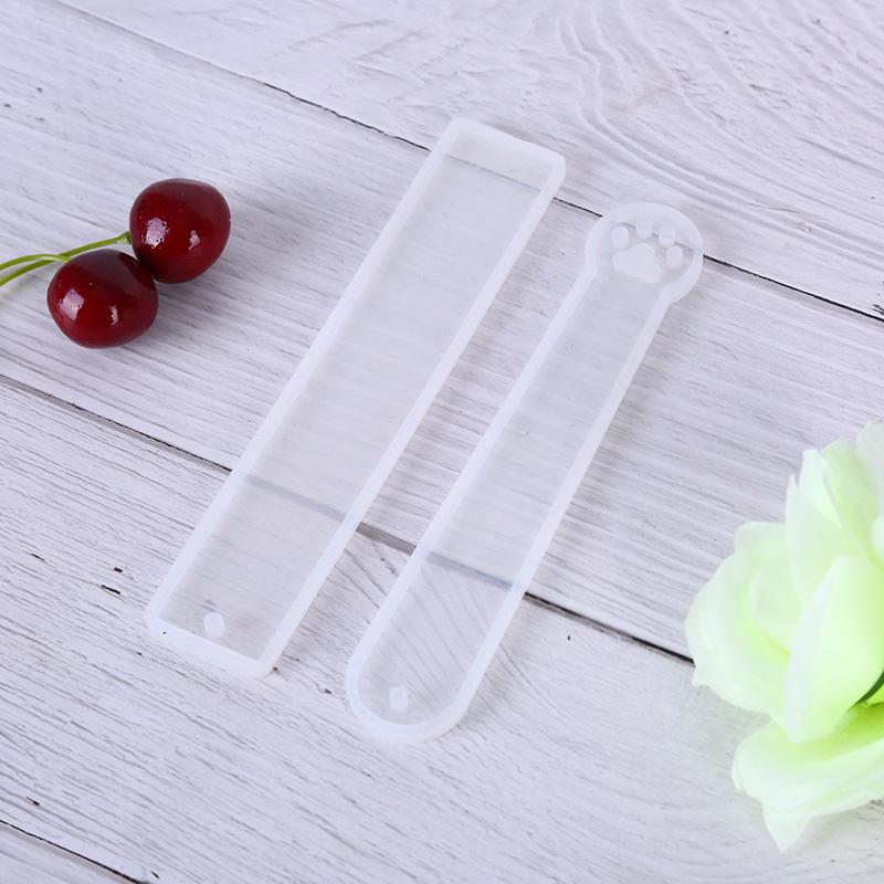 3Pcs Silicone Rectangle Bookmark Mould Epoxy Resin Jewelry Making Bookmark Diy