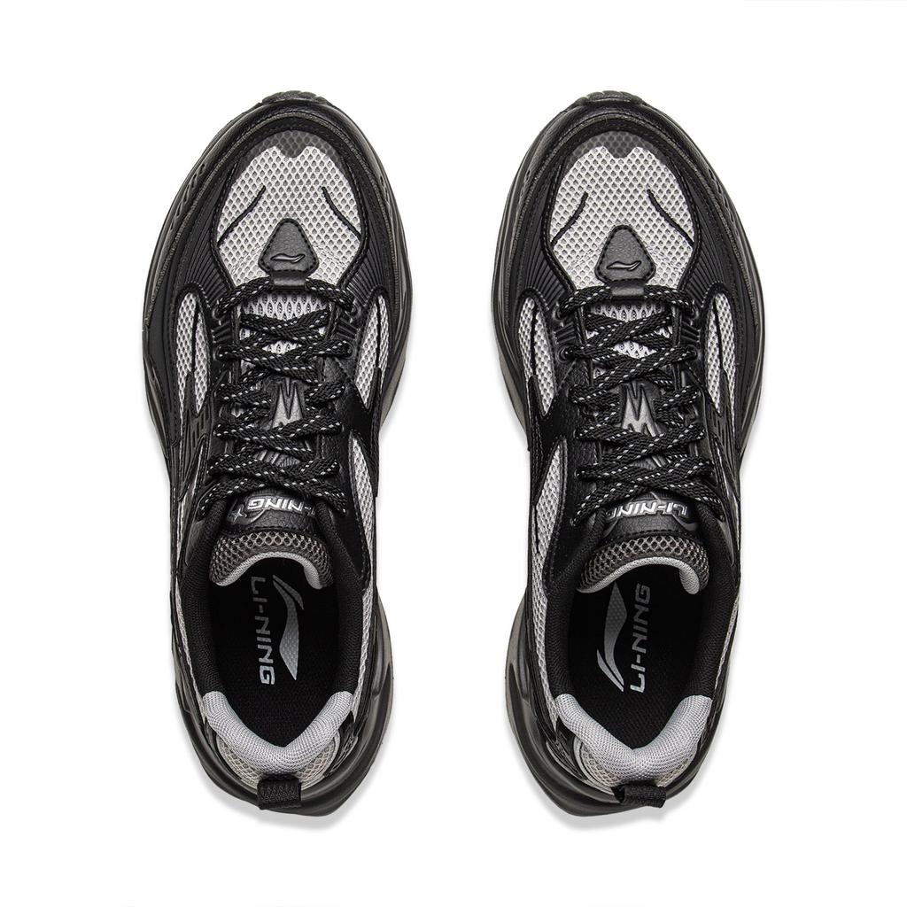 New LiNing Meteor Cushioning, Slip Resistant, Abrasion Resistant Support Low Top Casual Shoes Men's Black AGCV357-3