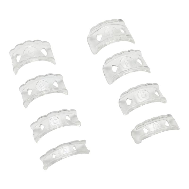 8 шт. прозрачных регуляторов размера кольца для свободных колец, невидимые спирали, силиконовые вставки-регуляторы, защита для кольца