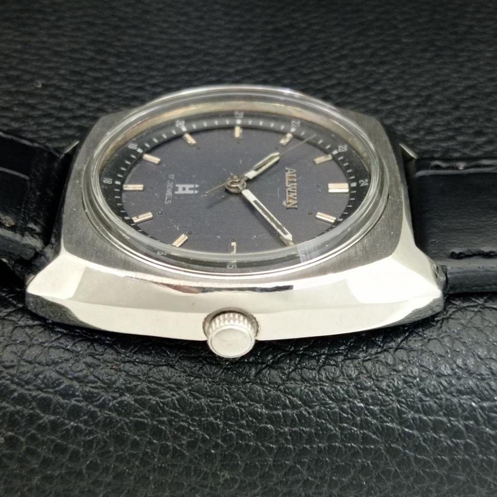 ALLWYN 6300A HAND-WINDING VINTAGE INDIA MENS ORIGINAL DIAL WATCH a706228-1