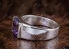Anello Uomo Ametista Viola Naturale, Anello Oro 14k Argento Sterling 925, Anello Pietra Preziosa Ametista, Anello Intagliato Fatto a Mano, Anello Sigillo, Regalo per Lui