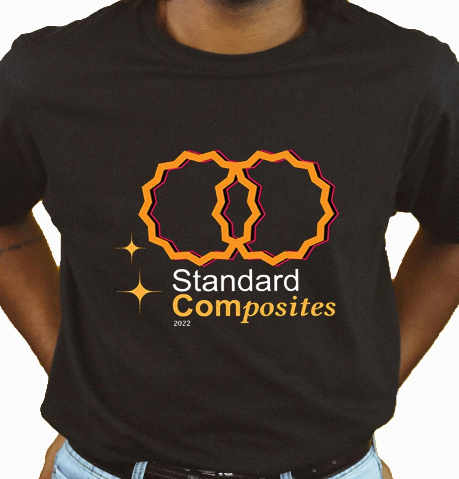 Унисекс облегающая футболка - Композитный стандарт Оригинальная студенческая летняя с круглым вырезом M