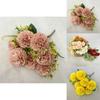 Silk Fabric 7branch Fulu Carnation Artificial Flower Arrangement For Home Wedding Decor And Events