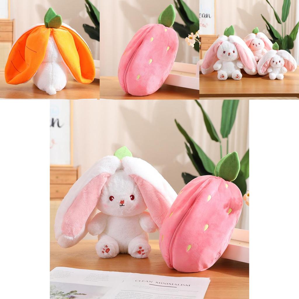 Entzückendes verwandelbares Frucht-Kaninchen-Plüschtier
