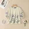 ZANZEA Women Floral Print Summer Casual Round Neck Half Sleeve Blouse