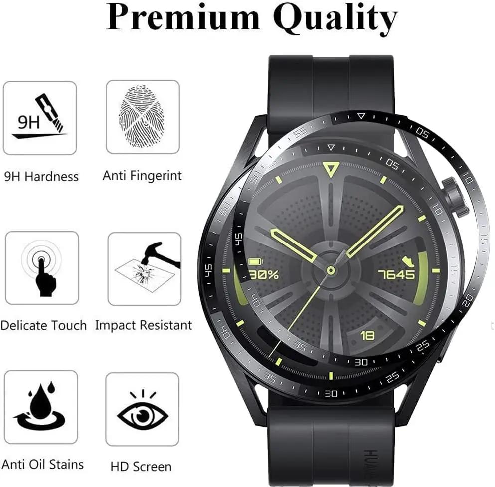 Soft Glass For Huawei Watch GT 3 2 GT3 GT2 Pro 46mm 42mm Runner Screen Protector Protective Film Smart Watch Accessories Straps