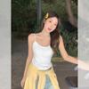 Sweet Bow Lace Suspender Vest Women's Early Autumn New Polka Dot Print Thin Shoulder Strap Top
