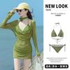 New Women's Split Four-piece Set of Pure Desire Sexy Blouse Bikini Beach Hot Spring Vacation Swimsuit Women