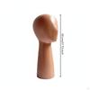 Mannequin Head Fiberglass Hat Display Adult Size for Boutique, Shop Window Dark Wood High