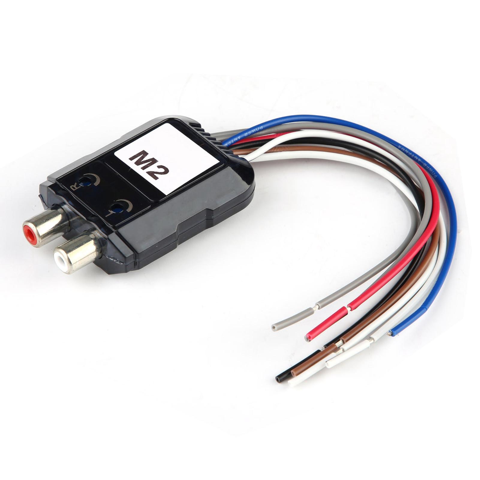 

Car Stereo Subwoofer 2 Channel High to Low Audio Converter with Power Amplifier Control Wire