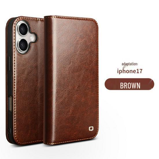 Chali iPhone 17 Pro Max Leather Flip Cover with Stand & Card Slots - Full Coverage Protective Case