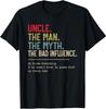 Oom De Man De Mythe De Slechte Invloed Hij Weet Alles T-shirt