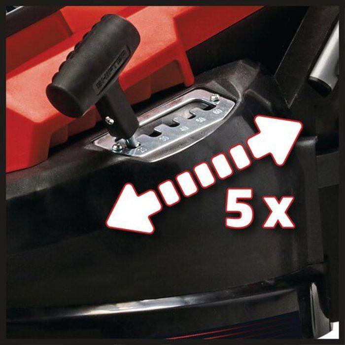 Einhell tondeuse à gazon électrique gc-em 1600/37 (1600 w, 700m², largeur de coupe 37 cm, bac collecteur 38l)