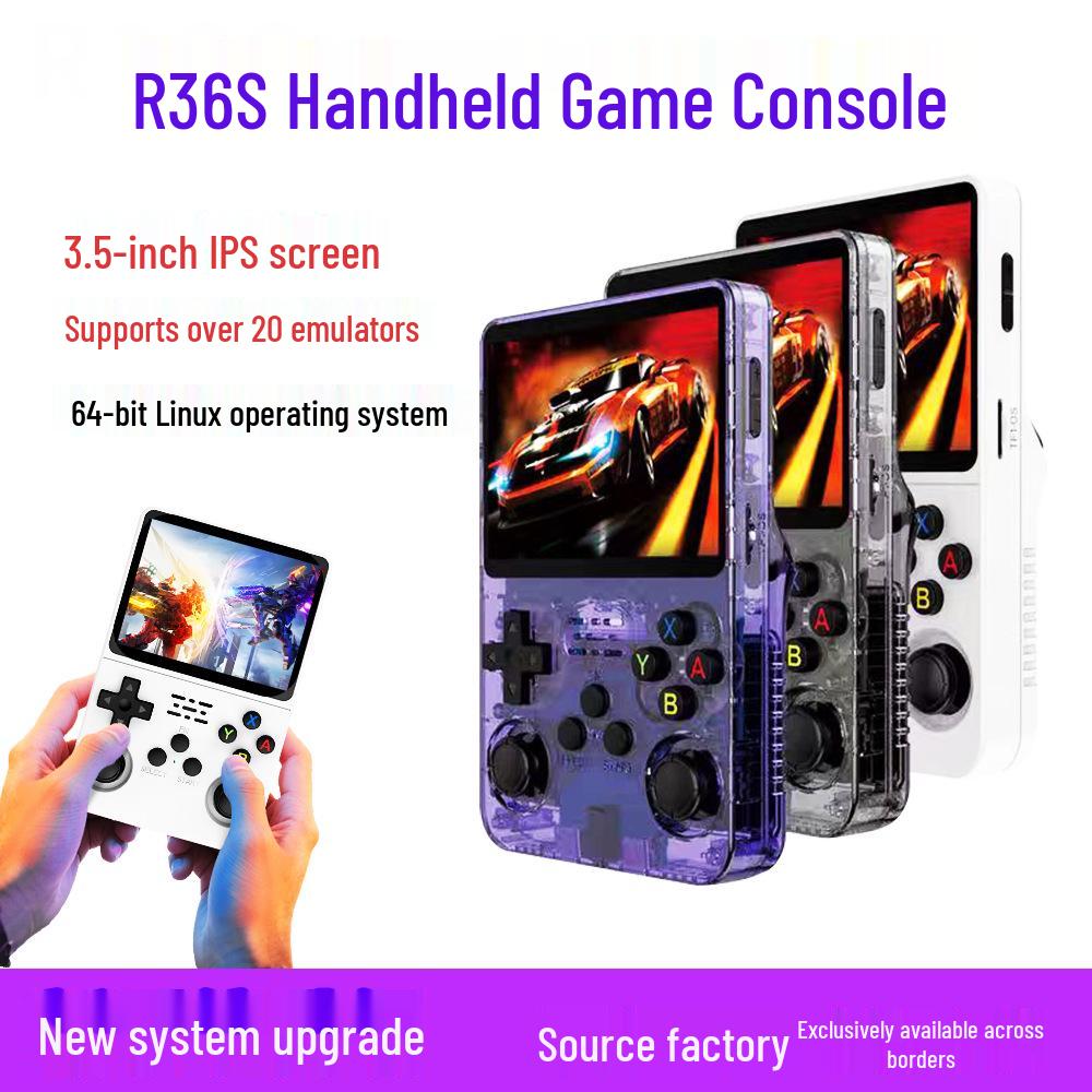 R36S Retro FC Open Source Handheld Game Console - Portable HD with Long Battery Life